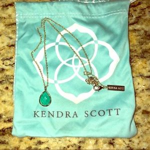 Kendra Scott Gold teardrop necklace